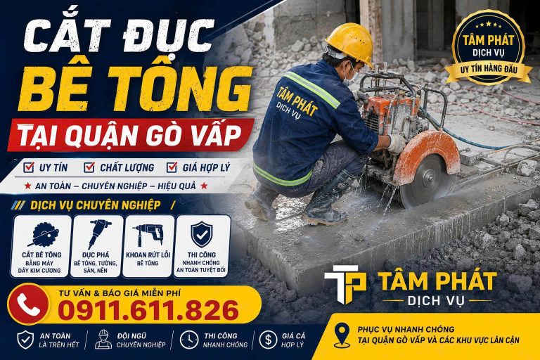 Khoan cắt bê tông Tâm Phát